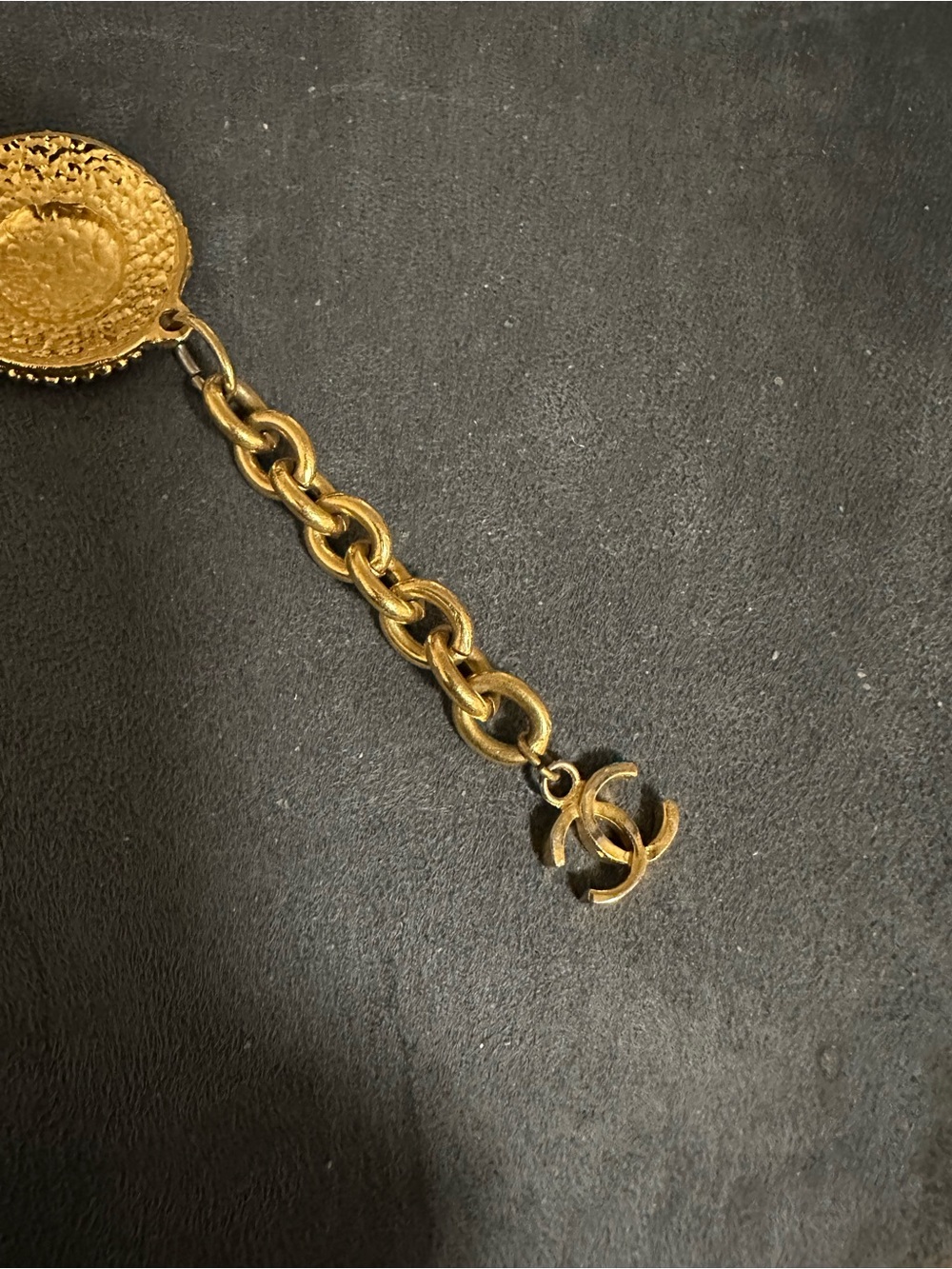 CHANEL Gold Coin Medallion Link Bracelet with CC Charm - Picture 2 of 13